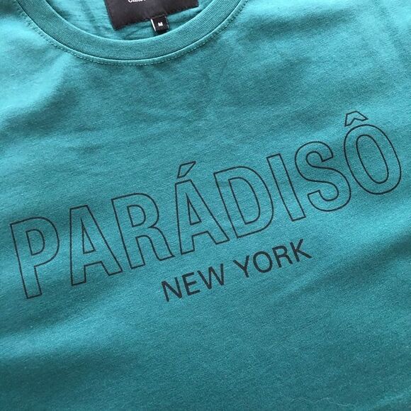 United Paradiso New York TShirt Teal NWOT M - Picture 1 of 4